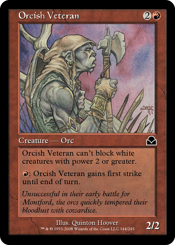 Orcish Veteran (ME2-144) [Masters Edition II] Foil