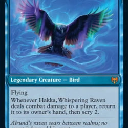 Alrund, God of the Cosmos // Hakka, Whispering Raven [Kaldheim]