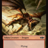 Copy // Dragon (0014) Double-Sided Token [Tarkir: Dragonstorm Commander Tokens]