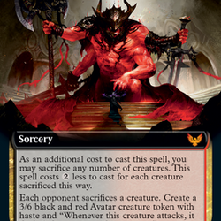 Extus, Oriq Overlord // Awaken the Blood Avatar (Extended Art) [Strixhaven: School of Mages]