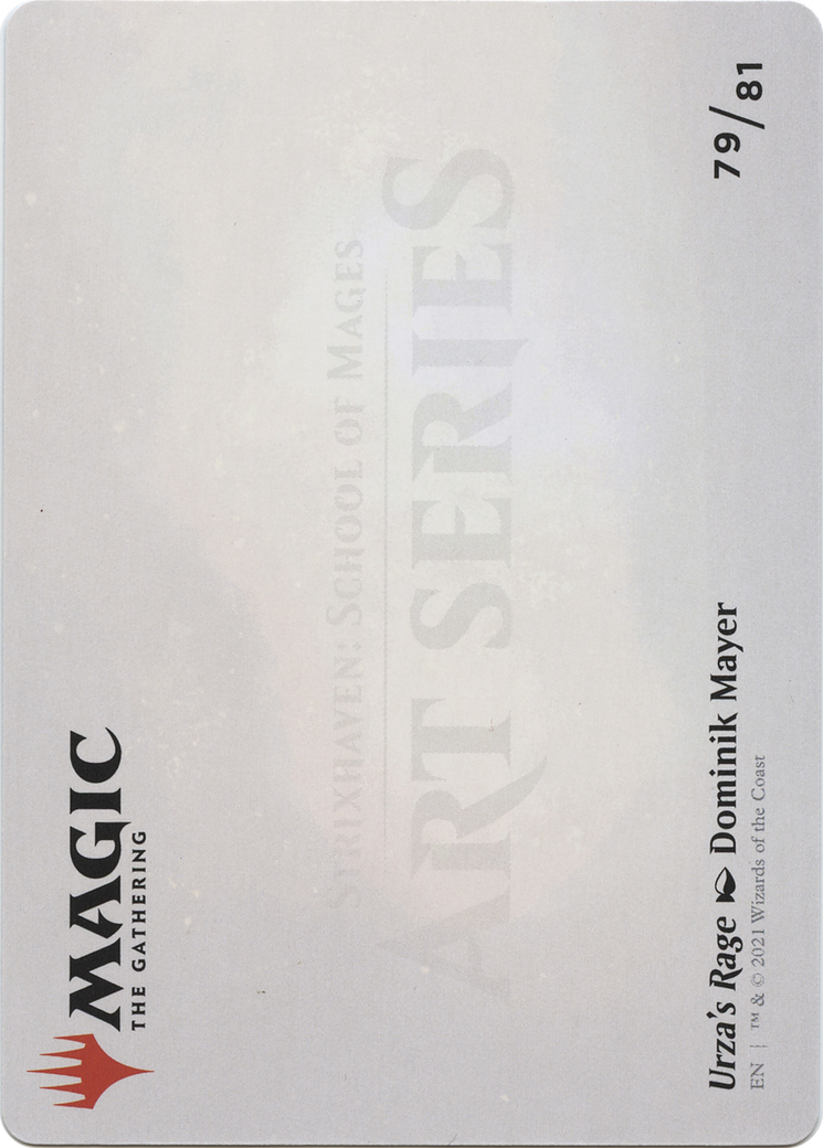 Urza's Rage // Urza's Rage (ASTX-079) (Borderless) [Strixhaven Art Series]