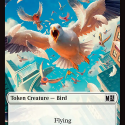 Treasure (027) // Bird (021) Double-Sided Token (Surge Foil) [Marvel Super Heroes Commander Tokens]