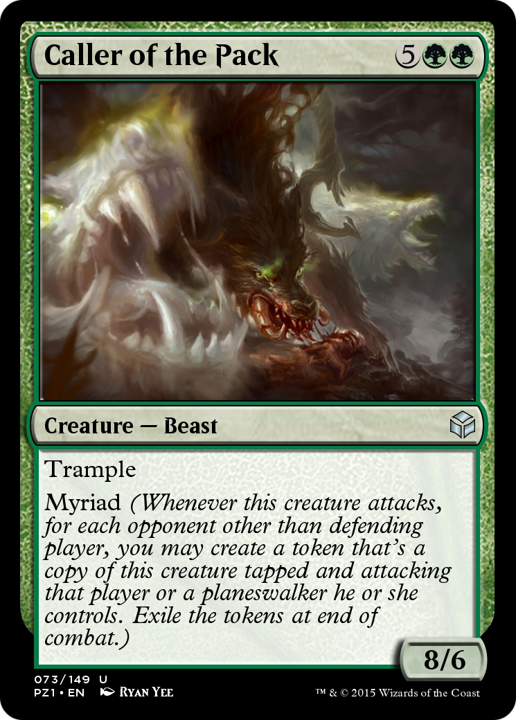 Caller of the Pack (PZ1-073) [Legendary Cube Prize Pack]
