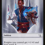 Treasure (21) // Teferi Akosa of Zhalfir Emblem Double-Sided Token [March of the Machine Tokens]