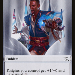 Treasure (20) // Teferi Akosa of Zhalfir Emblem Double-Sided Token [March of the Machine Tokens]