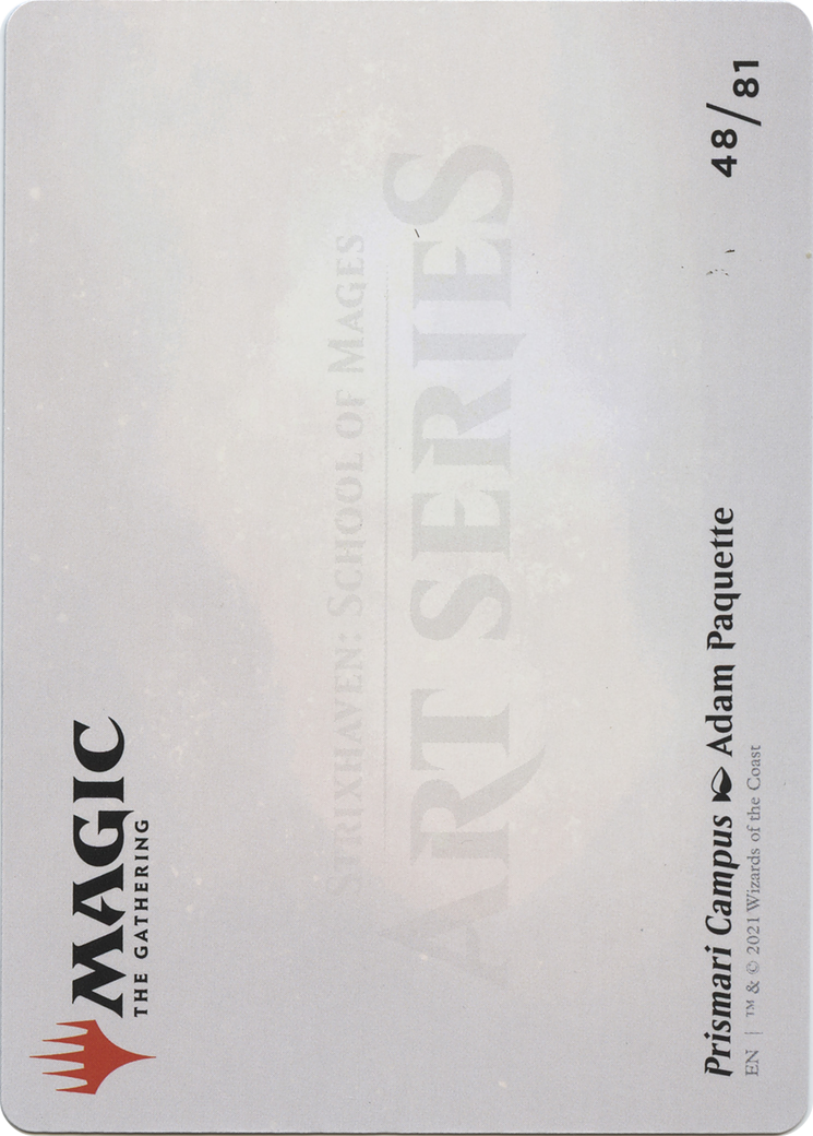Prismari Campus // Prismari Campus (ASTX-048) (Borderless) [Strixhaven Art Series] Foil
