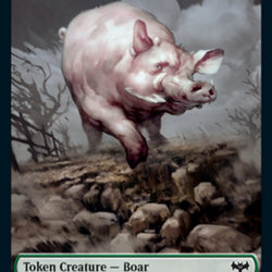 Insect // Boar Double-Sided Token [Innistrad: Crimson Vow Tokens]