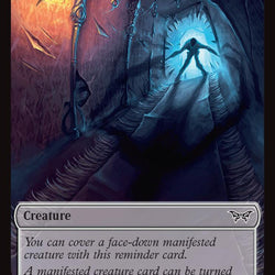 Copy // Manifest Double-Sided Token [Duskmourn: House of Horror Tokens]