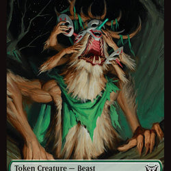 Beast // Scarecrow Double-Sided Token [Duskmourn: House of Horror Commander Tokens]