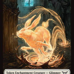 Glimmer // Scarecrow Double-Sided Token [Duskmourn: House of Horror Commander Tokens]