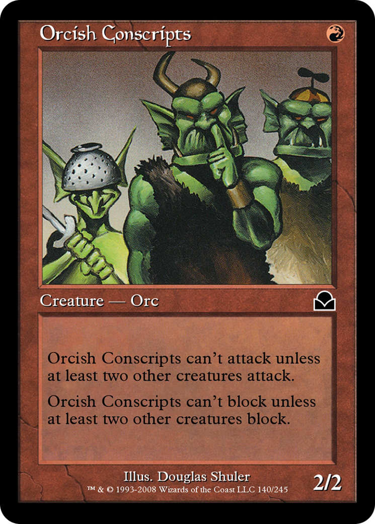 Orcish Conscripts (ME2-140) [Masters Edition II] Foil