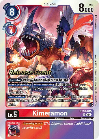 Kimeramon [BT18-015] [Release Special Booster Ver.2.0 Promos]