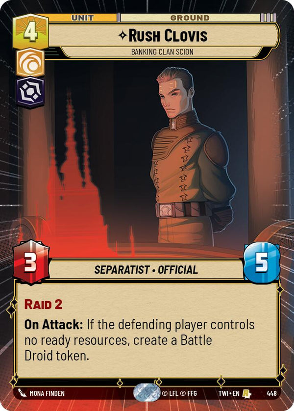 Rush Clovis - Banking Clan Scion (448) (Hyperspace) (448) [Twilight of the Republic]