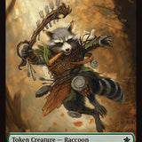 Elf Warrior // Raccoon Doubled-Sided Token [Foundations Tokens]
