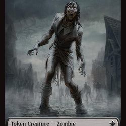 Zombie // Insect Doubled-Sided Token [Foundations Tokens]