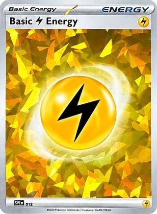 Basic Lightning Energy (012) (Cracked Ice Holo) [Scarlet & Violet: Stellar Crown]
