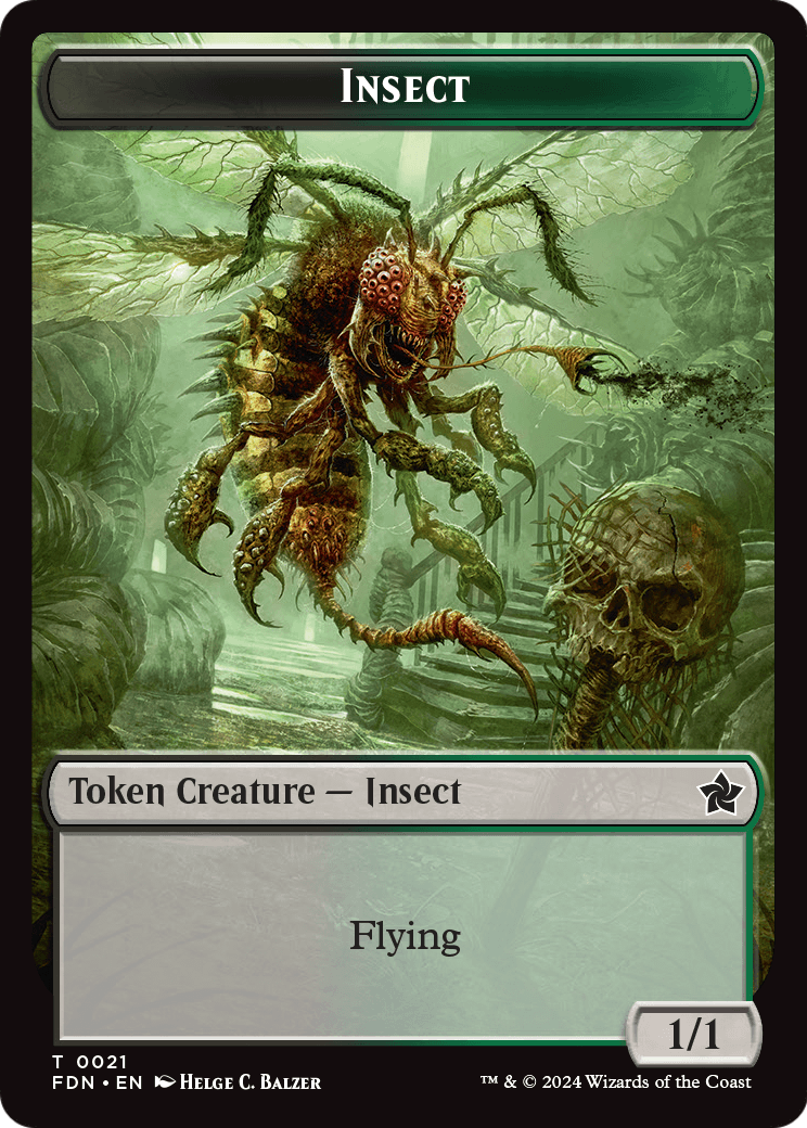 Insect (TFDN-021) [Foundations Tokens] Foil