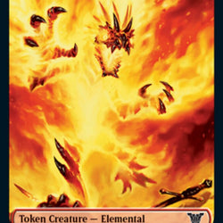 Elemental // Spirit (009) Double-Sided Token [Kamigawa: Neon Dynasty Commander Tokens]