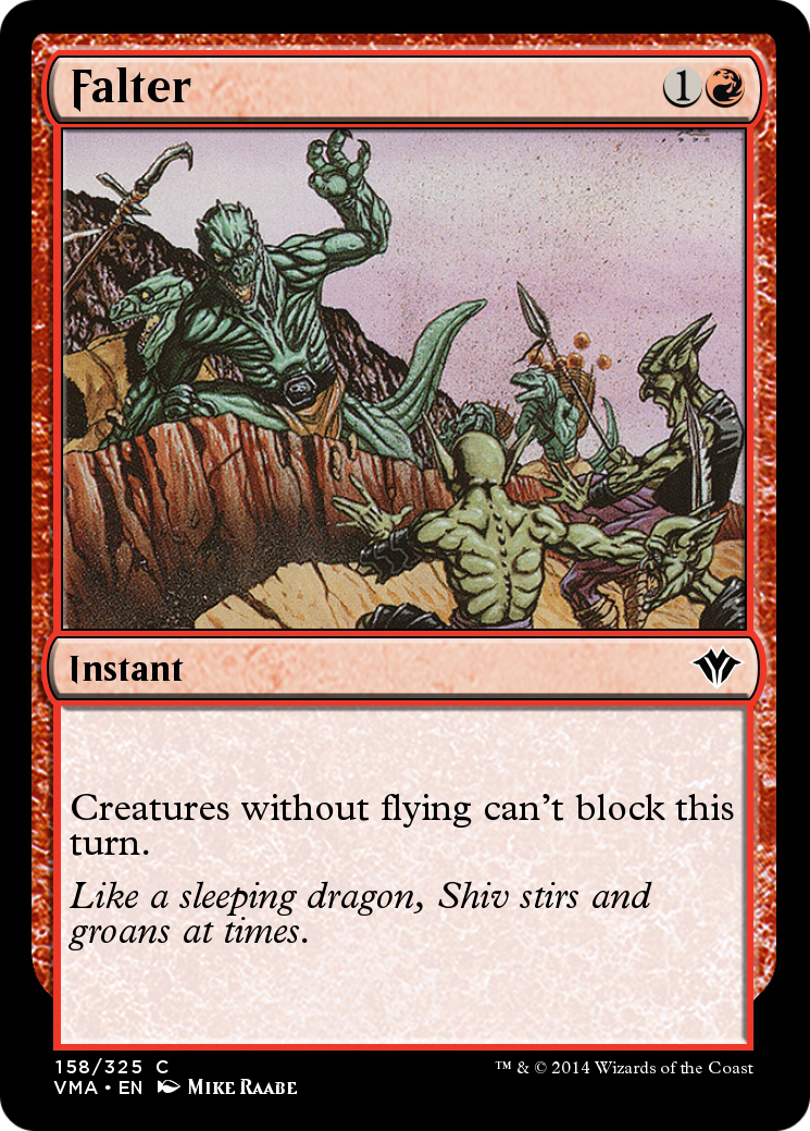 Falter (VMA-158) [Vintage Masters]