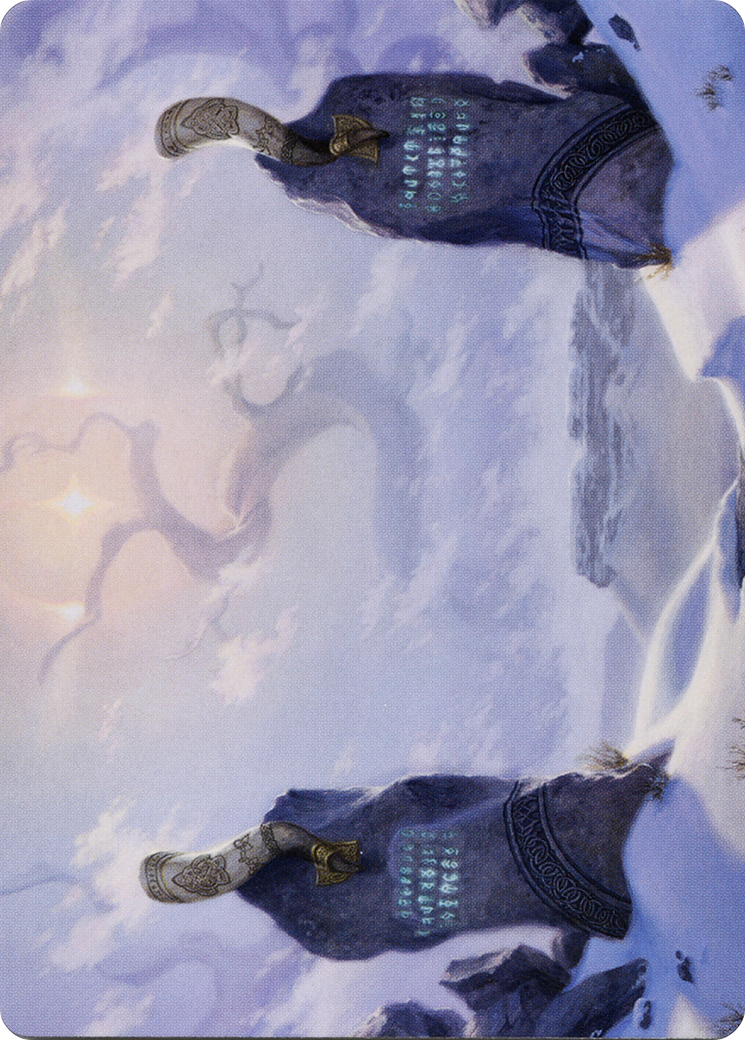Snow-Covered Plains // Snow-Covered Plains (ASKHM-074) (Borderless) [Art Series: Kaldheim] Foil