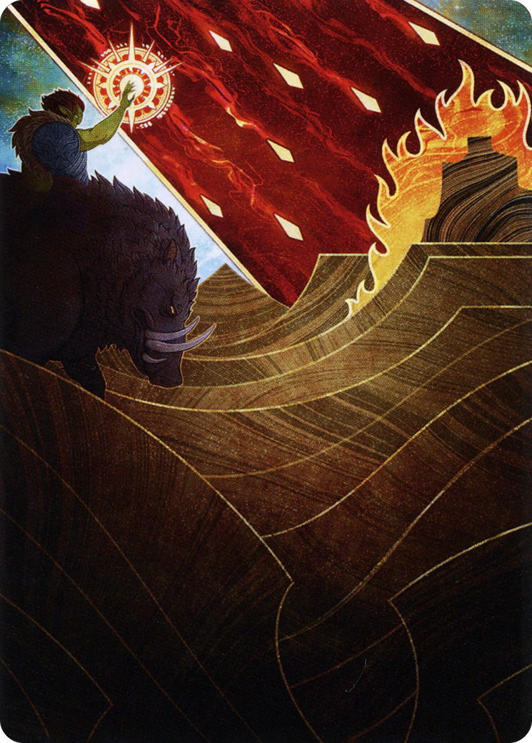Stone Rain // Stone Rain (ASTX-077) (Borderless) [Strixhaven Art Series] Foil