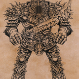 Iron Golem // Iron Golem (AAFR-080) (Borderless) [Adventures in the Forgotten Realms Art Series]