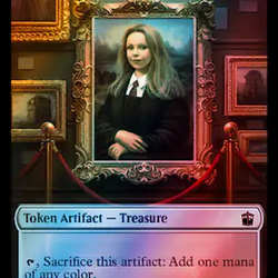 Alien Rhino // Treasure (0060) Double-Sided Token (Surge Foil) [Doctor Who Tokens]