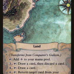 Conqueror's Galleon // Conqueror's Foothold (Buy-A-Box) [Ixalan Treasure Chest]