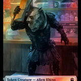 Alien Rhino // Mutant Double-Sided Token (Surge Foil) [Doctor Who Tokens]
