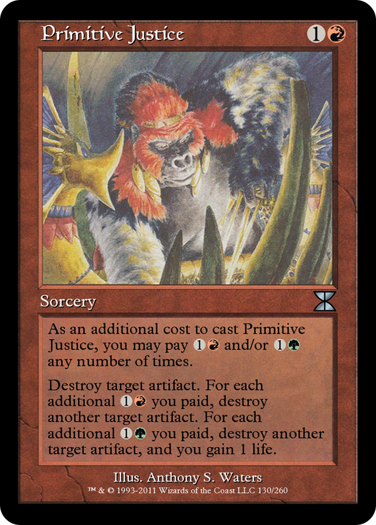 Primitive Justice (ME4-130) [Masters Edition IV] Foil