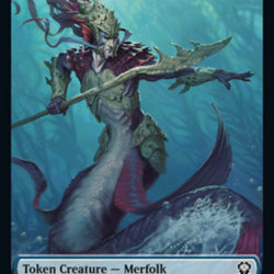 Saproling // Merfolk Double-Sided Token [Dominaria United Tokens]