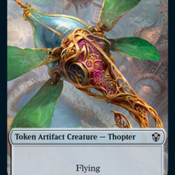 Golem (026) // Thopter Double-Sided Token [Commander 2021 Tokens]
