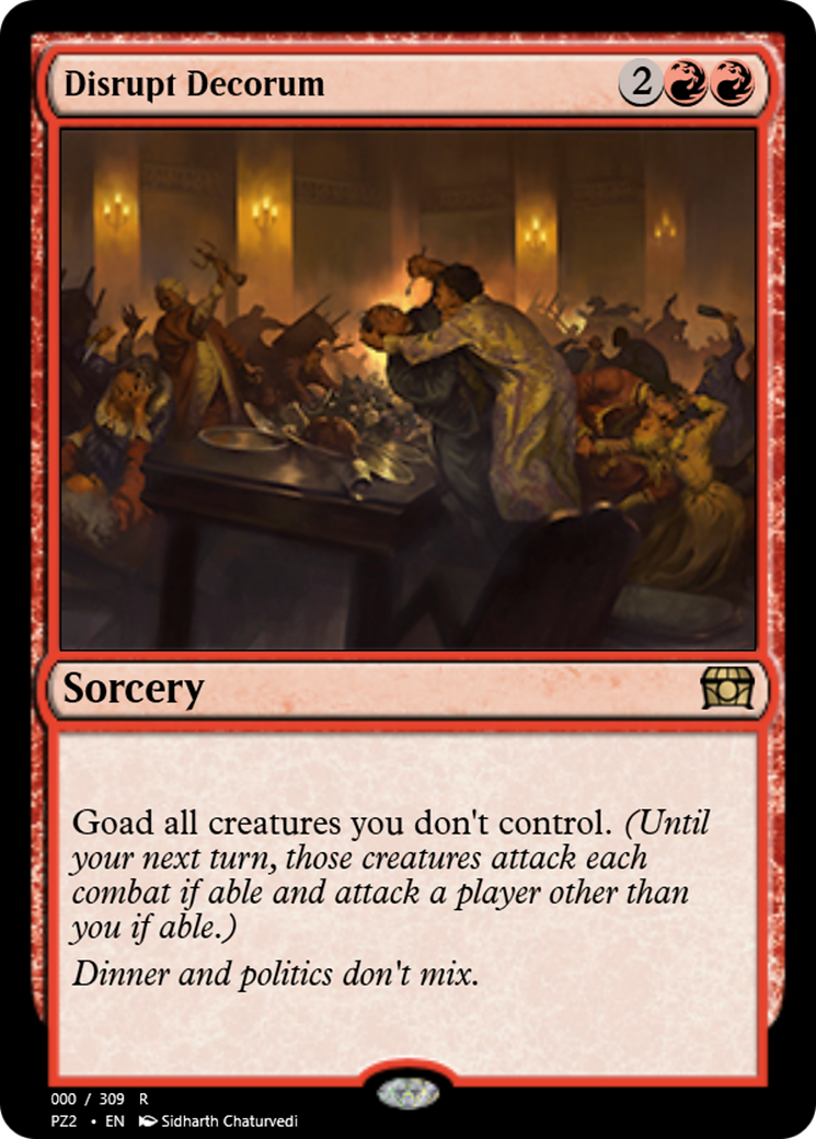 Disrupt Decorum (PZ2-65695) [Treasure Chest] Foil