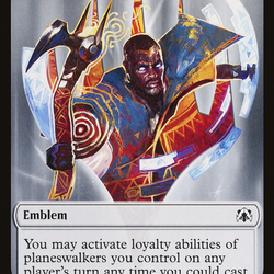 Elemental (02) // Teferi's Talent Emblem Double-Sided Token [March of the Machine Commander Tokens]