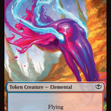 Fractal (0004) // Elemental (0002) Double-Sided Token [Secrets of Strixhaven Tokens]