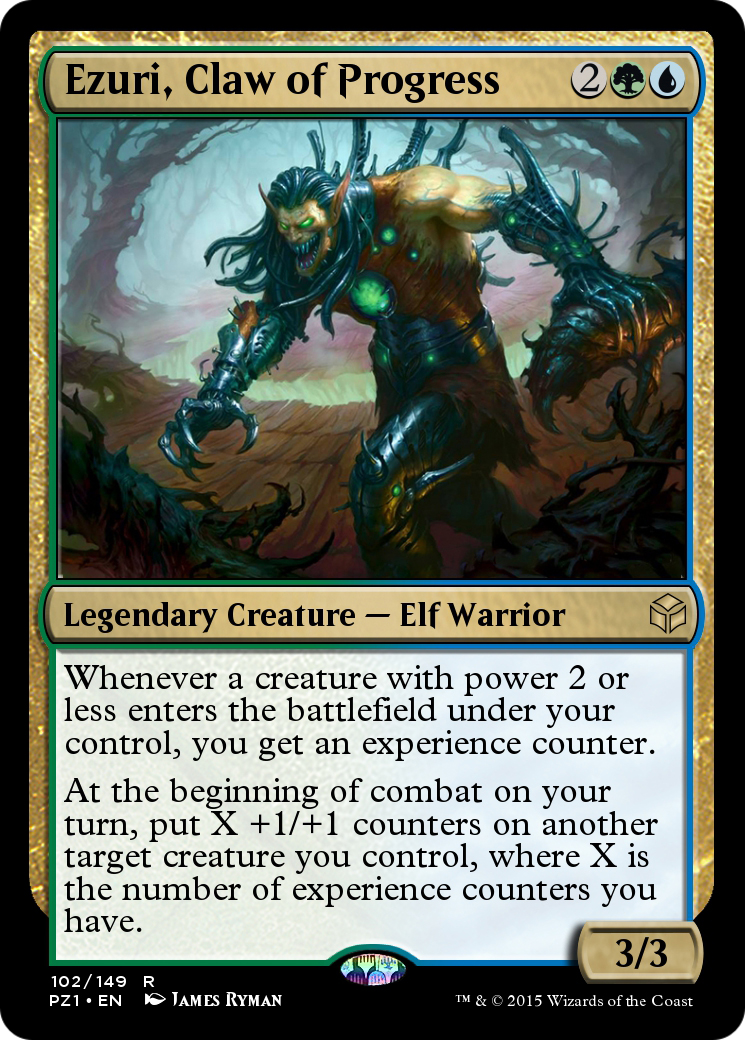Ezuri, Claw of Progress (PZ1-102) [Legendary Cube Prize Pack] Foil