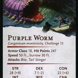 Purple Worm // Purple Worm (AAFR-003) (Borderless) [Adventures in the Forgotten Realms Art Series] Foil