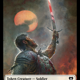 Soldier // Kor Soldier Double-Sided Token [Commander Masters Tokens]
