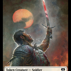 Soldier // Kor Soldier Double-Sided Token [Commander Masters Tokens]