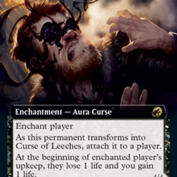 Curse of Leeches // Leeching Lurker (Extended Art) [Innistrad: Midnight Hunt]
