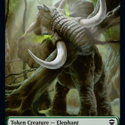 Elephant // Soldier Double-Sided Token [Commander Legends Tokens]