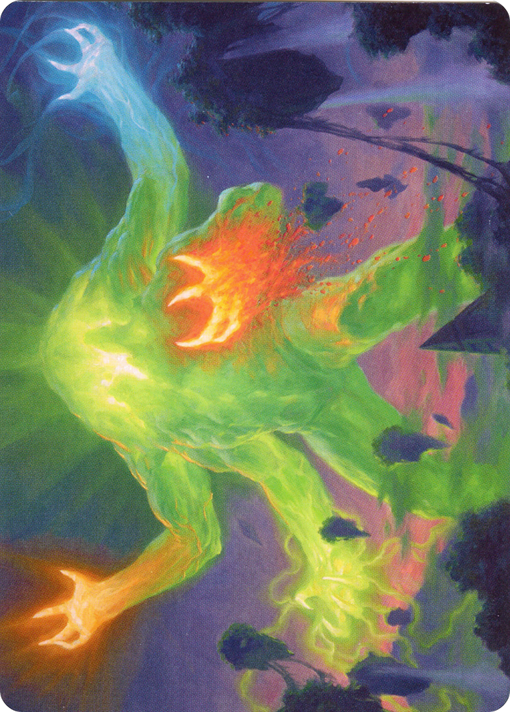 Omnath, Locus of Creation // Omnath, Locus of Creation (AZNR-078) (Borderless) [Zendikar Rising Art Series]