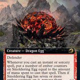 Smoldering Egg // Ashmouth Dragon (Extended Art) [Innistrad: Midnight Hunt]