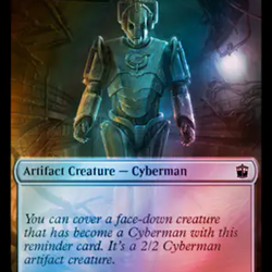 Dalek // Cyberman Double-Sided Token (Surge Foil) [Doctor Who Tokens]