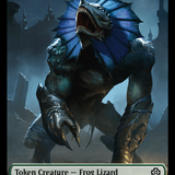 Frog Lizard // Merfolk (0003) Double-Sided Token [The Lost Caverns of Ixalan Commander Tokens]