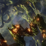 Forest // Forest (ASTX-050) (Borderless) [Strixhaven Art Series] Foil