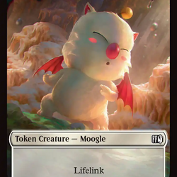 Moogle (0011) // Treasure (0023) Double-Sided Token [FINAL FANTASY Tokens]