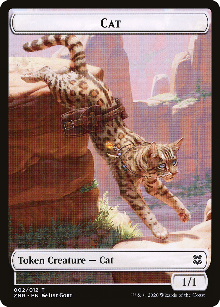 Cat (TZNR-002) [Zendikar Rising Tokens]