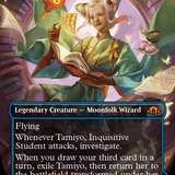 Tamiyo, Inquisitive Student // Tamiyo, Seasoned Scholar (Borderless) (Textured Foil) [Modern Horizons 3]