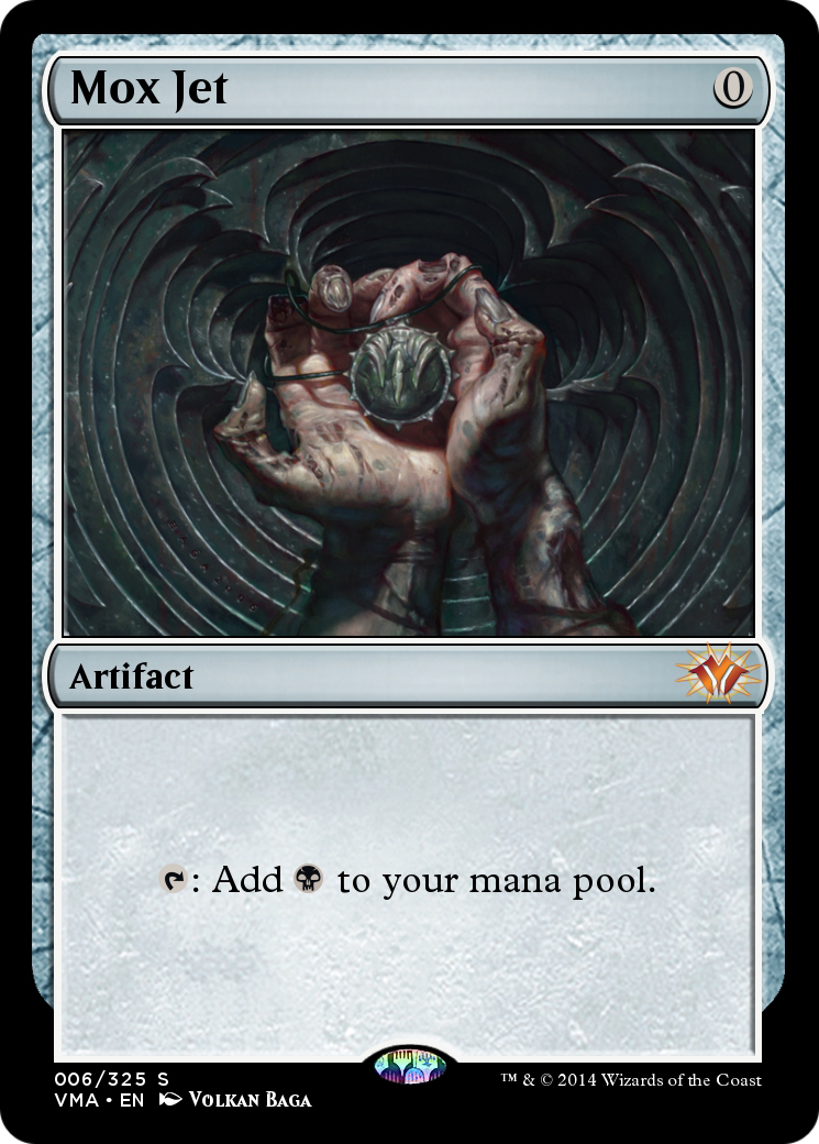 Mox Jet (VMA-006) [Vintage Masters]